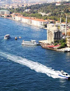 Bosphorus shore from above