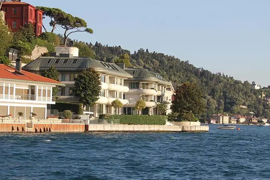 Waterfront mansions on the Bosphorus shore