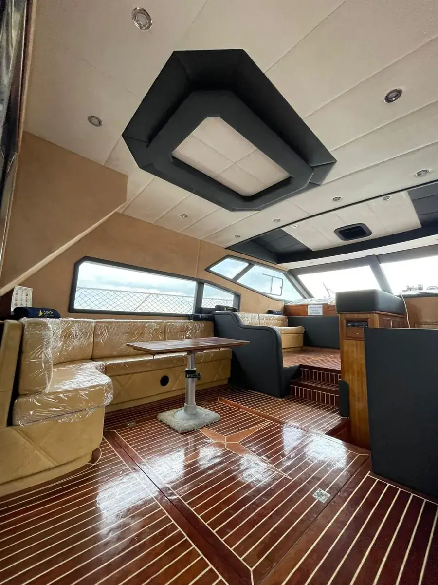 Saloon of the Azure yacht