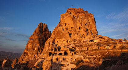 Uchisar castle cappadocia