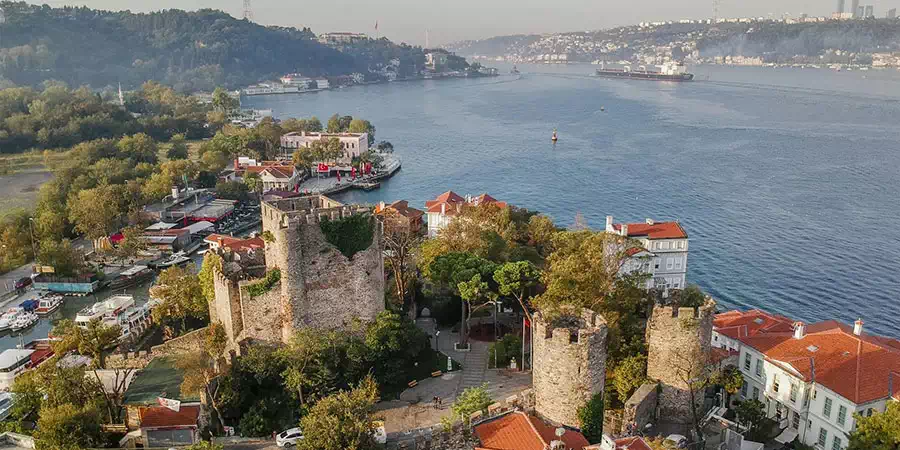 Anadolu Fortress at the mouth of the Goksu stream on the Bosphorus