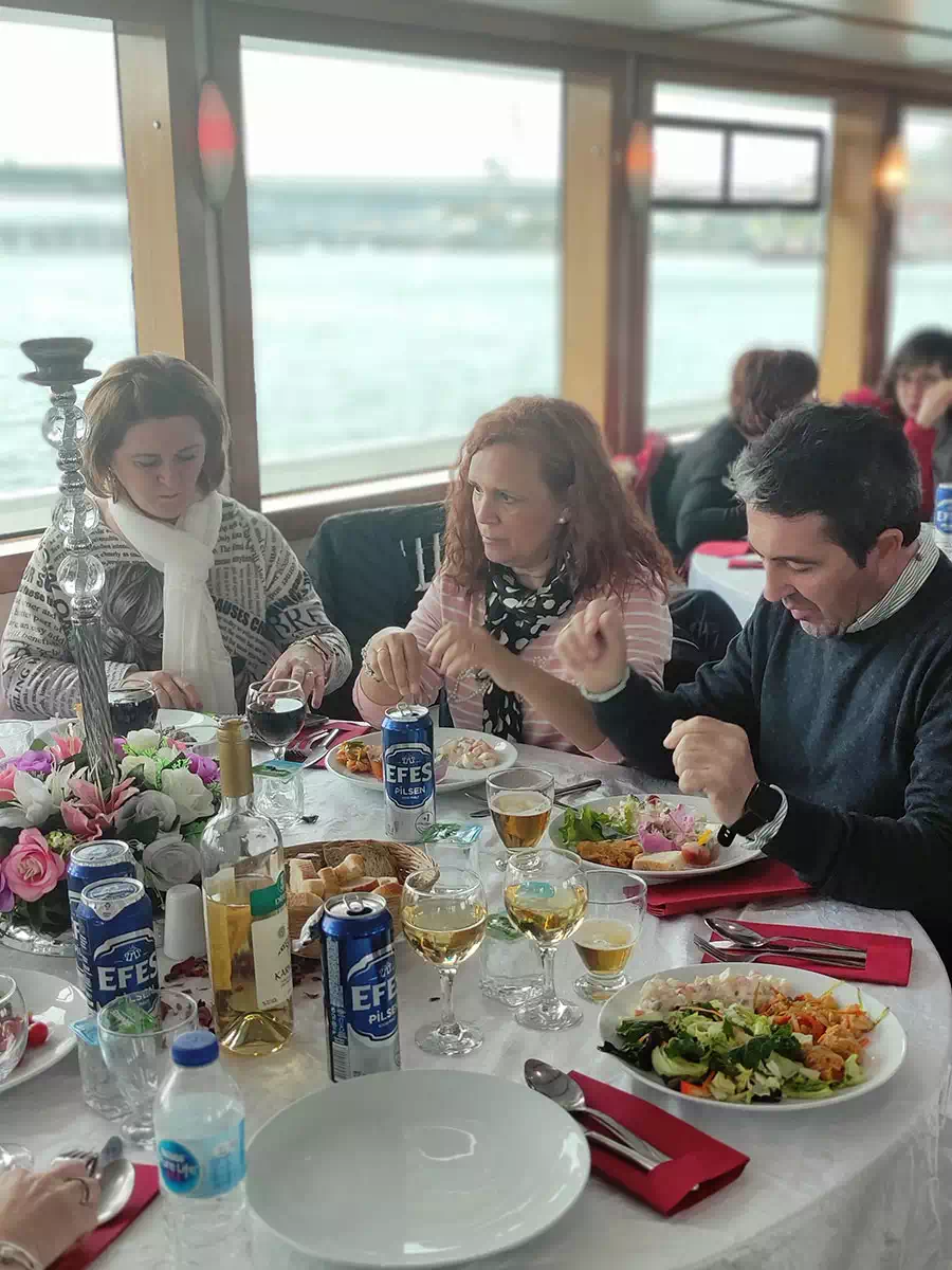 Bosphorus lunch cruise on a daytime boat trip in Istanbul