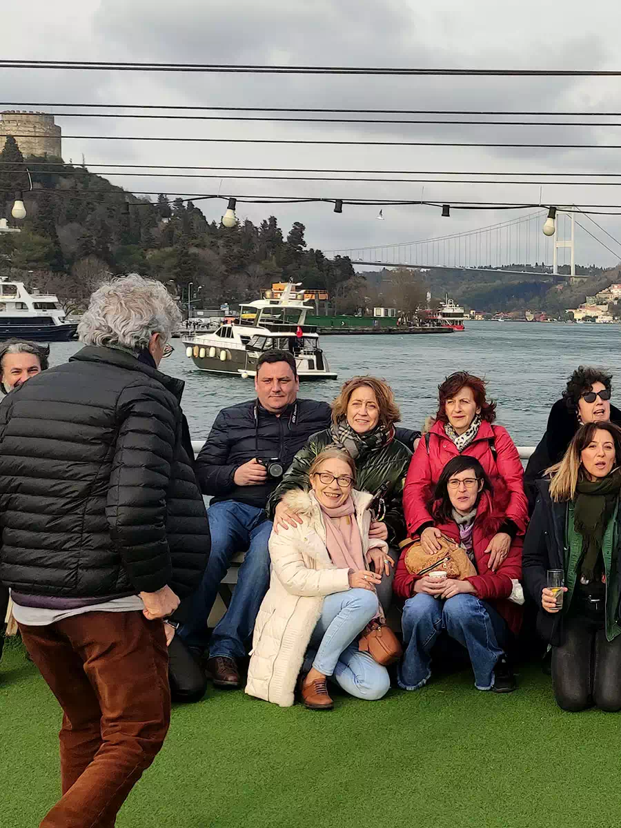 Boat on a Bosphorus lunch cruise in Istanbul