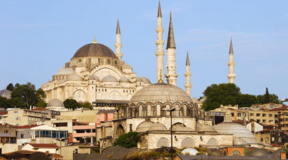 Suleymaniye Mosque on its hill above the Golden Horn