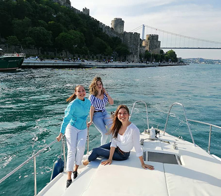 Northern Bosphorus shoreline seen on a Black Sea cruise
