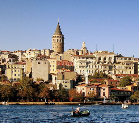 Vista panorámica de Estambul desde los alrededores de la Torre de Gálata