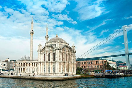 Ortakoy Mosque and the Bosphorus Bridge
