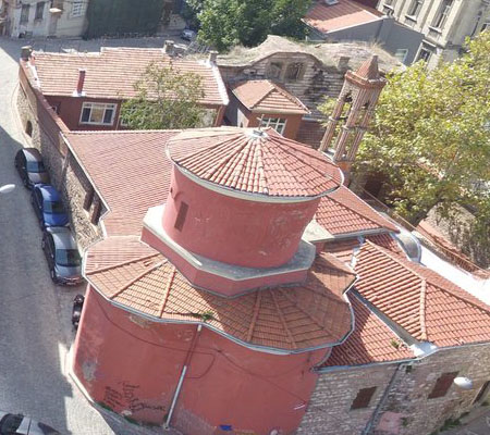 Exterior of the Church of St Mary of the Mongols in Fener, Istanbul