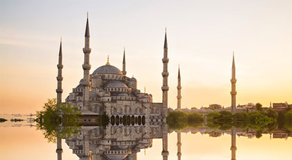 Historic monuments in Sultanahmet Square, Istanbul