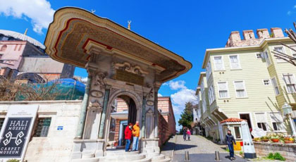 Colourful wooden Ottoman houses on Soğukçeşme Street
