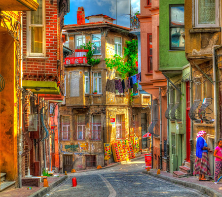 Historic street in the Fener and Balat district