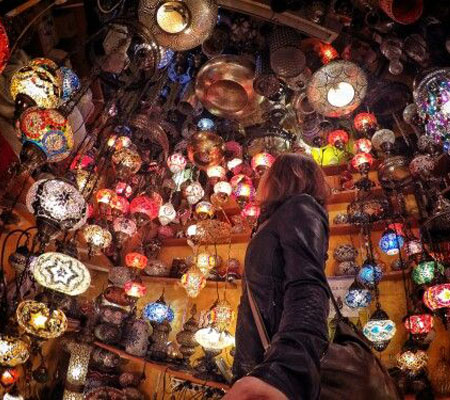 Historic arcades of the Grand Bazaar in Beyazıt, Istanbul