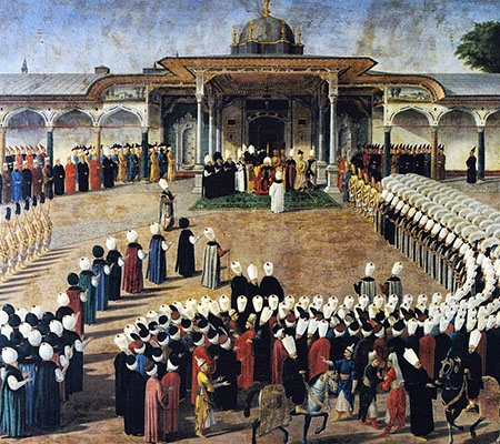 Ottoman pavilion and courtyard garden at Topkapi Palace
