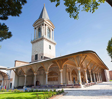 Ottoman kiosk at Topkapi Palace overlooking the Bosphorus