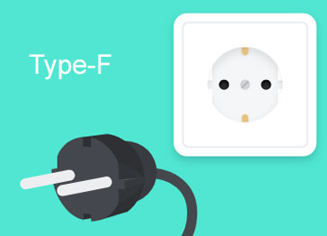 Type C two-pin European plug used in Istanbul and Turkey